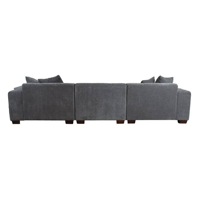 Hjørnesofa Hjelor Høyre - Grå - Møbler - Sofaer - Fløyelssofaer