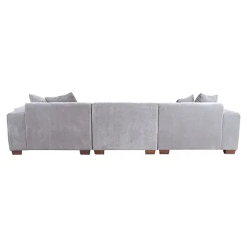 Hjørnesofa Hjelor Høyre - Lys grå - Møbler - Sofaer - Hjørnesofaer - Hjørnesofa med divan