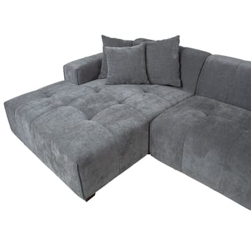 Hjørnesofa Hjelor Venstre - Grå - Møbler - Sofaer - Hjørnesofaer - Hjørnesofa med divan
