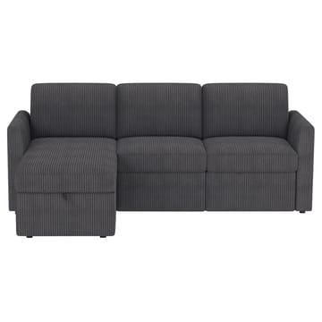 Hjørnesofa Loft24 Nordhus Antrasittgrå Kordfløyel - Antrasitt - Møbler - Sofaer - Hjørnesofaer - Hjørnesofa med divan