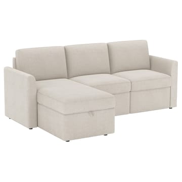 Hjørnesofa Loft24 Nordhus Krem Løkkestoff - Kremfarget - Møbler - Sofaer - Hjørnesofaer - Hjørnesofa med divan