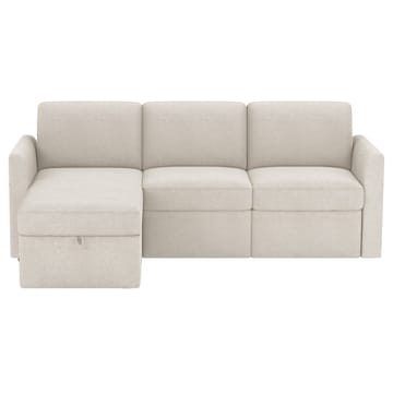 Hjørnesofa Loft24 Nordhus Krem Løkkestoff - Kremfarget - Møbler - Sofaer - Hjørnesofaer - Hjørnesofa med divan