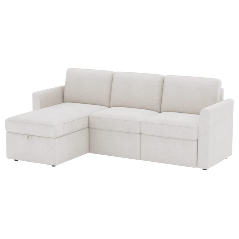 Hjørnesofa Loft24 Nordhus Krem Løkkestoff - Kremfarget - Møbler - Sofaer - Hjørnesofaer - Hjørnesofa med divan