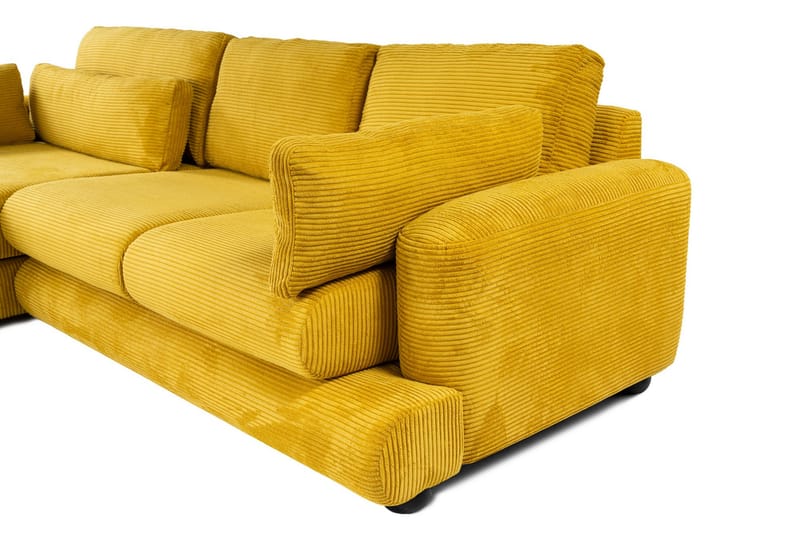 Hjørnesofa Maddington 3-sits - Olive - Hjørnesofaer