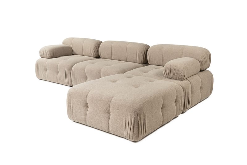 Hjørnesofa Mahito 3-sits - Peach - Hjørnesofaer