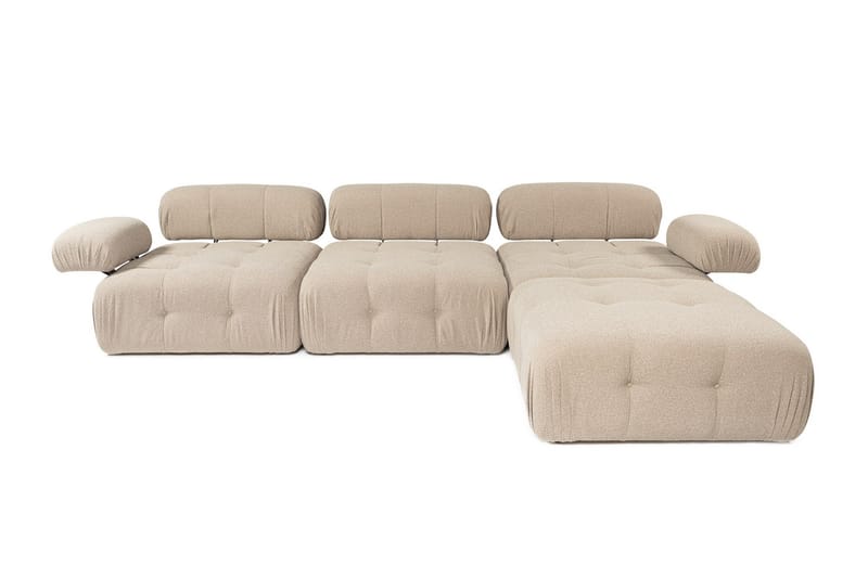 Hjørnesofa Mahito 3-sits - Peach - Hjørnesofaer