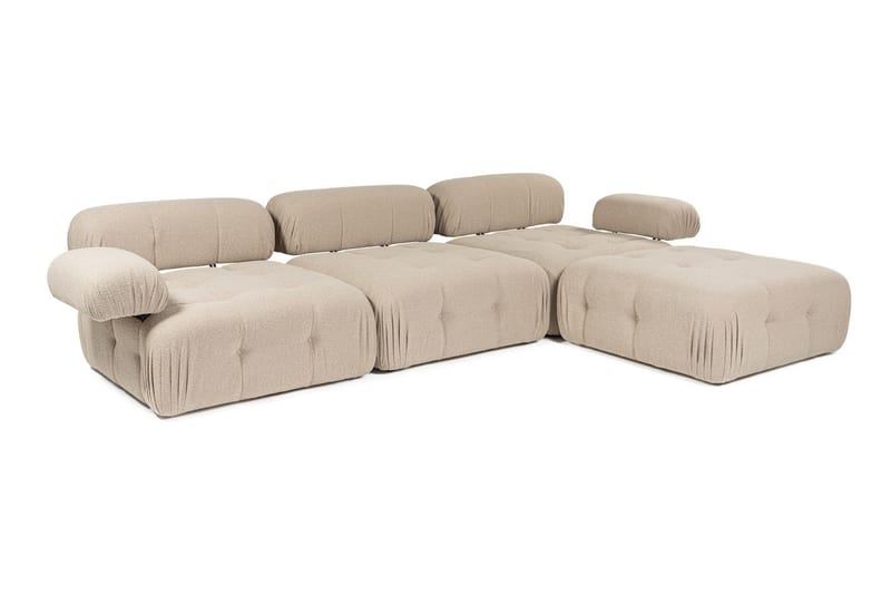 Hjørnesofa Mahito 3-sits - Peach - Hjørnesofaer