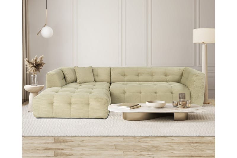 Hjørnesofa Manato 3-sits - Green - Hjørnesofaer