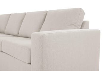 Crazy 6-seters Venstrevendt U-formet Large Hjørnesofa med Divan i Stoff - Beige - Møbler - Sofaer - Hjørnesofaer