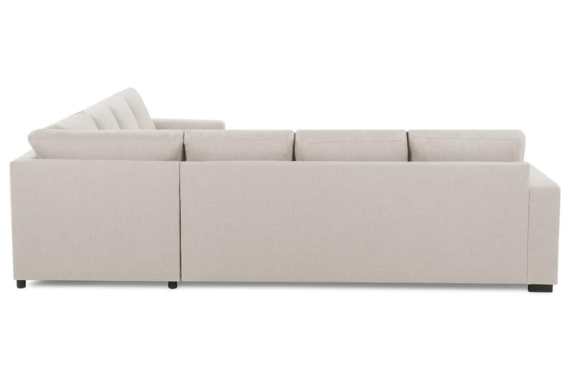 Crazy 6-seters Venstrevendt U-formet Large Hjørnesofa med Divan i Stoff - Beige - Møbler - Sofaer - Hjørnesofaer