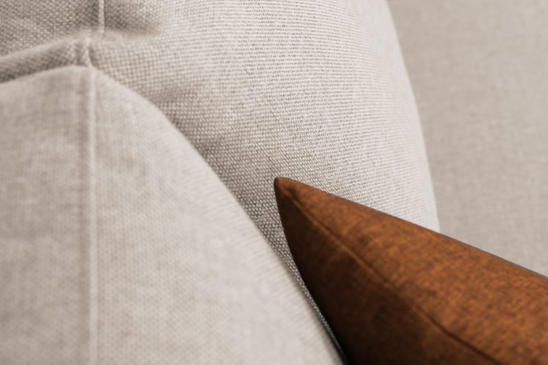 Crazy 6-seters Venstrevendt U-formet Large Hjørnesofa med Divan i Stoff - Beige - Møbler - Sofaer - Hjørnesofaer