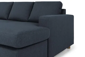 Crazy 7-seters Høyrevendt U-formet XX-Large Hjørnesofa med Divan i Stoff - Blå - Møbler - Sofaer - Hjørnesofaer - Hjørnesofa med divan