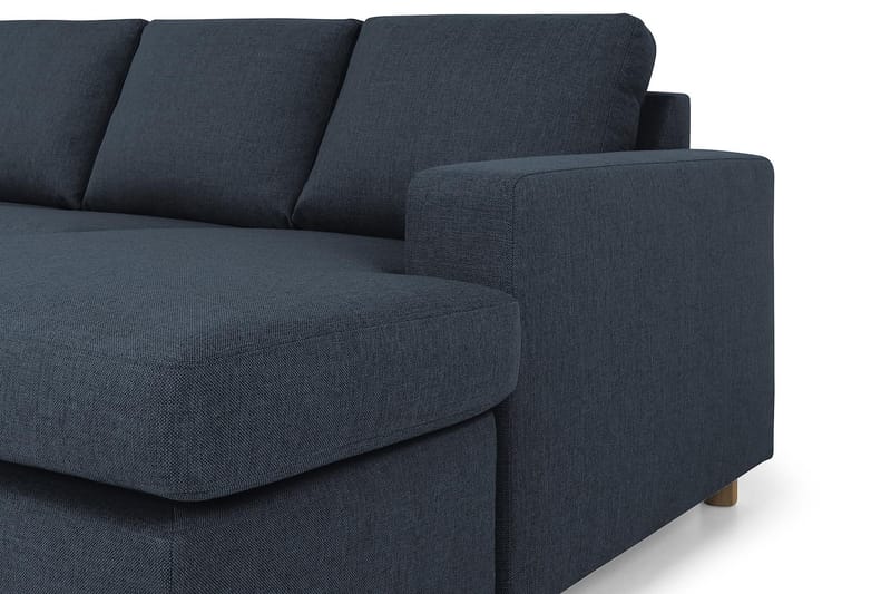Crazy 7-seters Høyrevendt U-formet XX-Large Hjørnesofa med Divan i Stoff - Blå - Møbler - Sofaer - Hjørnesofaer - Hjørnesofa med divan