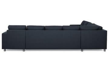Crazy 7-seters Høyrevendt U-formet XX-Large Hjørnesofa med Divan i Stoff - Blå - Møbler - Sofaer - Hjørnesofaer - Hjørnesofa med divan