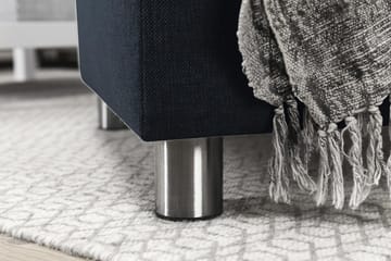 Crazy 7-seters Høyrevendt U-formet XX-Large Hjørnesofa med Divan i Stoff - Blå - Møbler - Sofaer - Hjørnesofaer - Hjørnesofa med divan