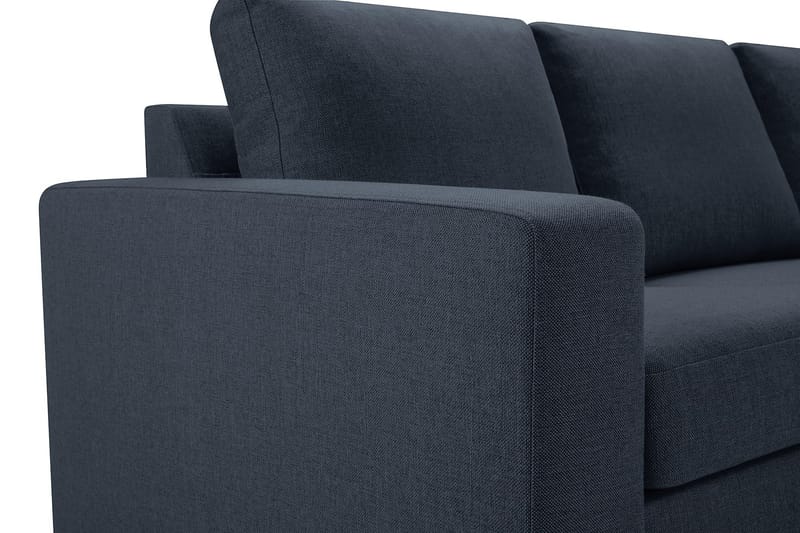 Crazy 7-seters Høyrevendt U-formet XX-Large Hjørnesofa med Divan i Stoff - Blå - Møbler - Sofaer - Hjørnesofaer - Hjørnesofa med divan