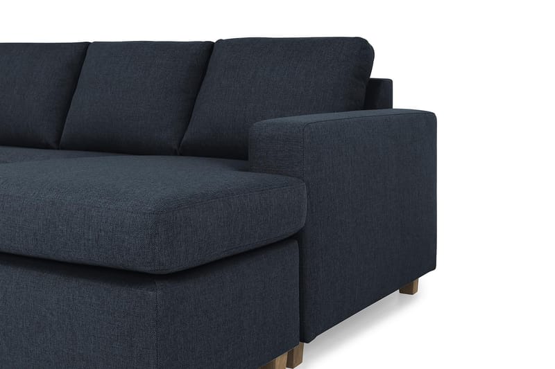 Crazy 7-seters Høyrevendt U-formet XX-Large Hjørnesofa med Divan i Stoff - Blå - Møbler - Sofaer - Hjørnesofaer - Hjørnesofa med divan