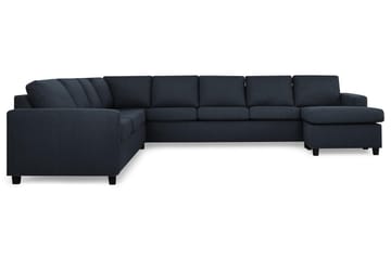 Crazy 7-seters Høyrevendt U-formet XX-Large Hjørnesofa med Divan i Stoff - Blå - Møbler - Sofaer - Hjørnesofaer - Hjørnesofa med divan