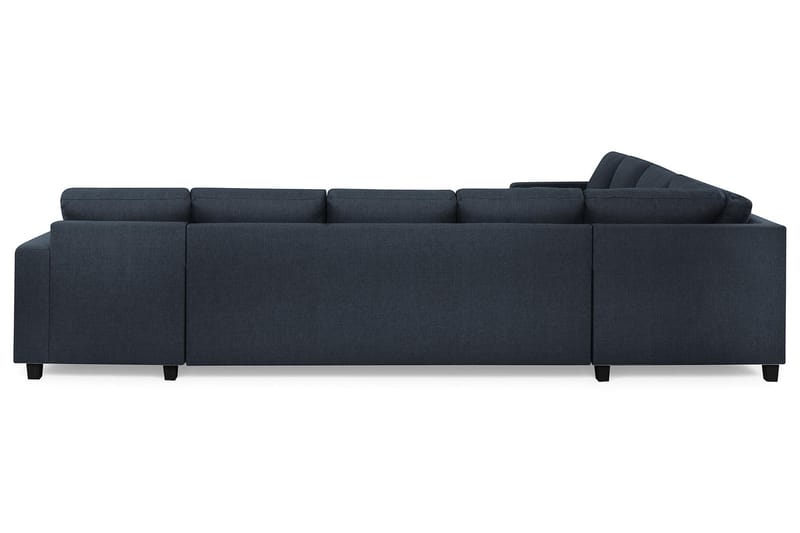 Crazy 7-seters Høyrevendt U-formet XX-Large Hjørnesofa med Divan i Stoff - Blå - Møbler - Sofaer - Hjørnesofaer - Hjørnesofa med divan
