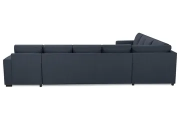 Crazy 7-seters Høyrevendt U-formet XX-Large Hjørnesofa med Divan i Stoff - Blå - Møbler - Sofaer - Hjørnesofaer - Hjørnesofa med divan
