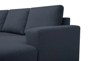 Crazy 7-seters Høyrevendt U-formet XX-Large Hjørnesofa med Divan i Stoff - Blå - Møbler - Sofaer - Hjørnesofaer - Hjørnesofa med divan
