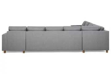 Crazy 7-seters Høyrevendt U-formet XX-Large Hjørnesofa med Divan i Stoff - Grå - Møbler - Sofaer - Hjørnesofaer - Hjørnesofa med divan