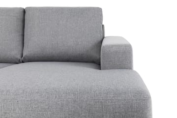 Crazy 7-seters Høyrevendt U-formet XX-Large Hjørnesofa med Divan i Stoff - Grå - Møbler - Sofaer - Hjørnesofaer - Hjørnesofa med divan