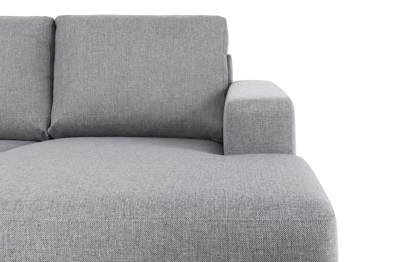 Crazy 7-seters Høyrevendt U-formet XX-Large Hjørnesofa med Divan i Stoff - Grå - Møbler - Sofaer - Hjørnesofaer - Hjørnesofa med divan