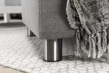 Crazy 7-seters Høyrevendt U-formet XX-Large Hjørnesofa med Divan i Stoff - Grå - Møbler - Sofaer - Hjørnesofaer - Hjørnesofa med divan