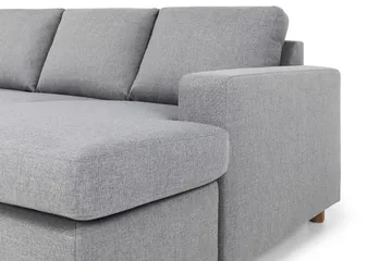 Crazy 7-seters Høyrevendt U-formet XX-Large Hjørnesofa med Divan i Stoff - Grå - Møbler - Sofaer - Hjørnesofaer - Hjørnesofa med divan