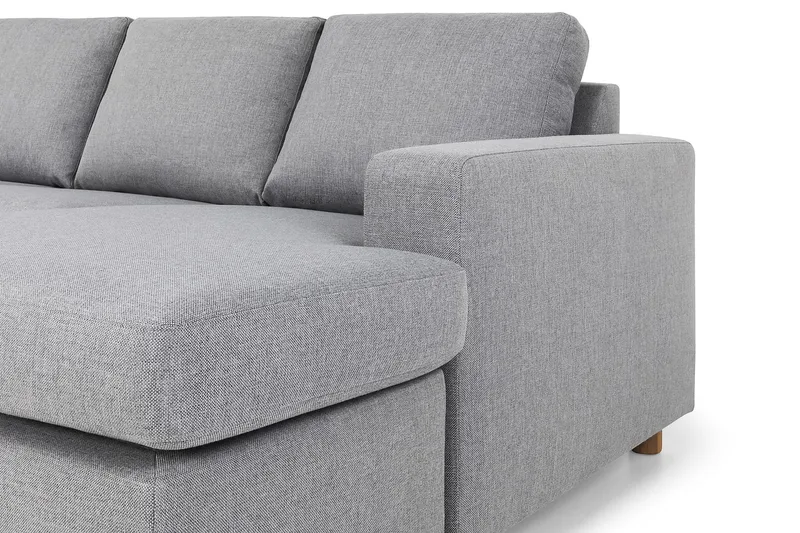 Crazy 7-seters Høyrevendt U-formet XX-Large Hjørnesofa med Divan i Stoff - Grå - Møbler - Sofaer - Hjørnesofaer - Hjørnesofa med divan