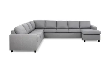 Crazy 7-seters Høyrevendt U-formet XX-Large Hjørnesofa med Divan i Stoff