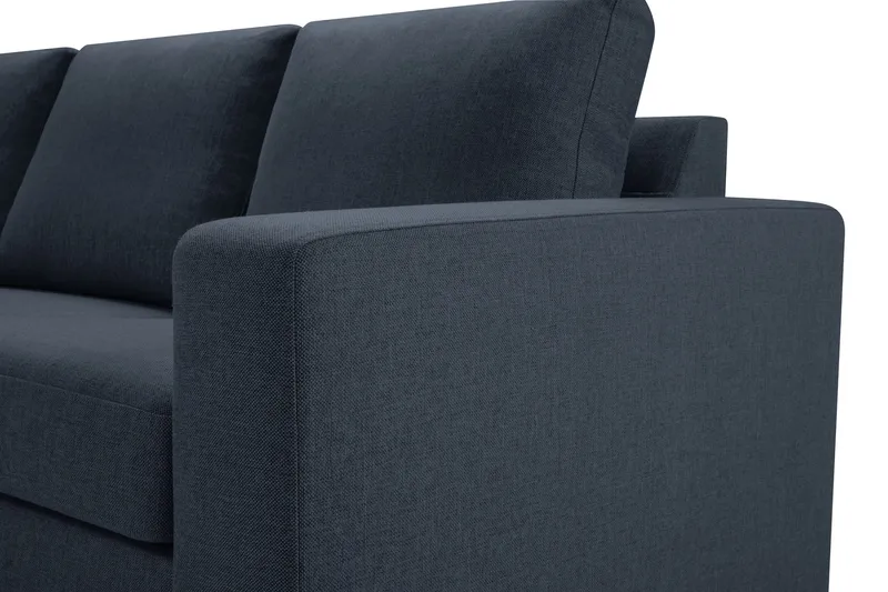 Crazy 7-seters Høyrevendt U-formet XX-Large Hjørnesofa med Divan i Stoff - Mørkeblå - Møbler - Sofaer - Hjørnesofaer - Hjørnesofa med divan