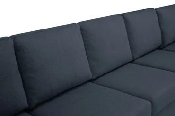 Crazy 7-seters Høyrevendt U-formet XX-Large Hjørnesofa med Divan i Stoff - Mørkeblå - Møbler - Sofaer - Hjørnesofaer - Hjørnesofa med divan