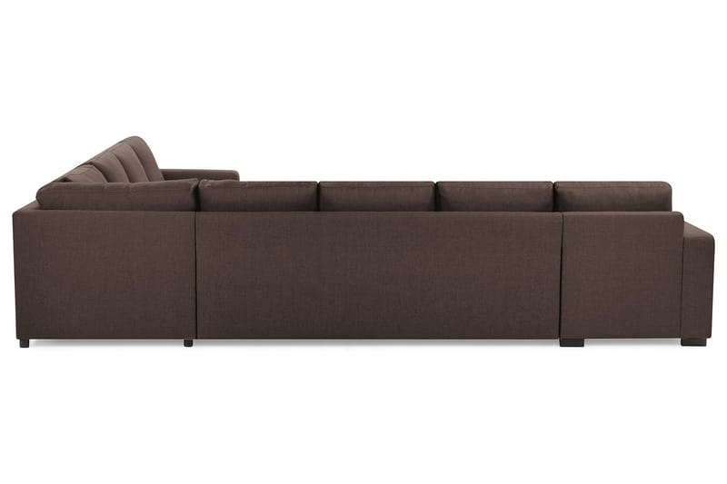Crazy 7-seters Vendbar L-formet XX-Large Hjørnesofa i Stoff - Brun - Møbler - Sofaer - Hjørnesofaer