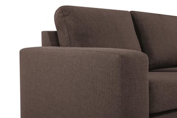 Crazy 7-seters Vendbar L-formet XX-Large Hjørnesofa i Stoff - Brun - Møbler - Sofaer - Hjørnesofaer