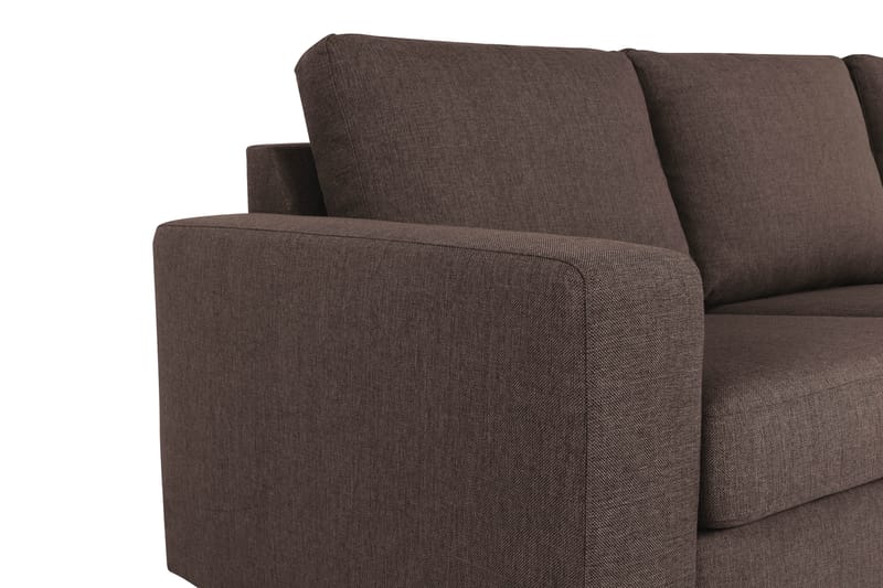 Crazy 7-seters Vendbar L-formet XX-Large Hjørnesofa i Stoff - Brun - Møbler - Sofaer - Hjørnesofaer