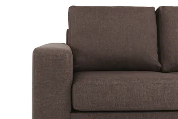 Crazy 7-seters Vendbar L-formet XX-Large Hjørnesofa i Stoff - Brun - Møbler - Sofaer - Hjørnesofaer