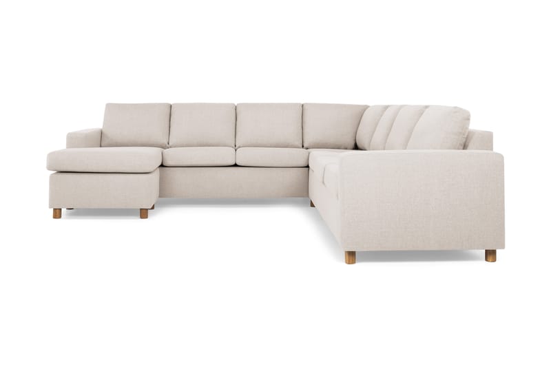 Hjørnesofa Nevada med Divan Large Venstre - Beige - Hjørnesofa med divan - Hjørnesofaer