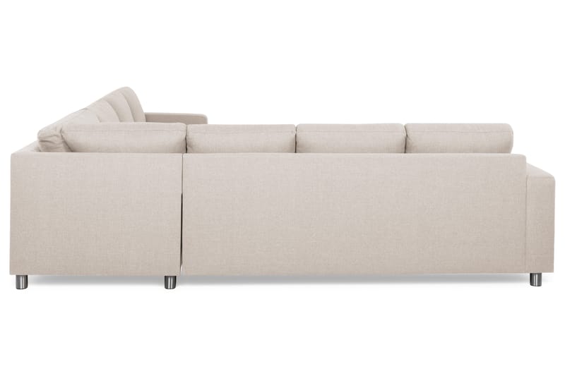 Hjørnesofa Nevada med Divan Large Venstre - Beige - Hjørnesofa med divan - Hjørnesofaer