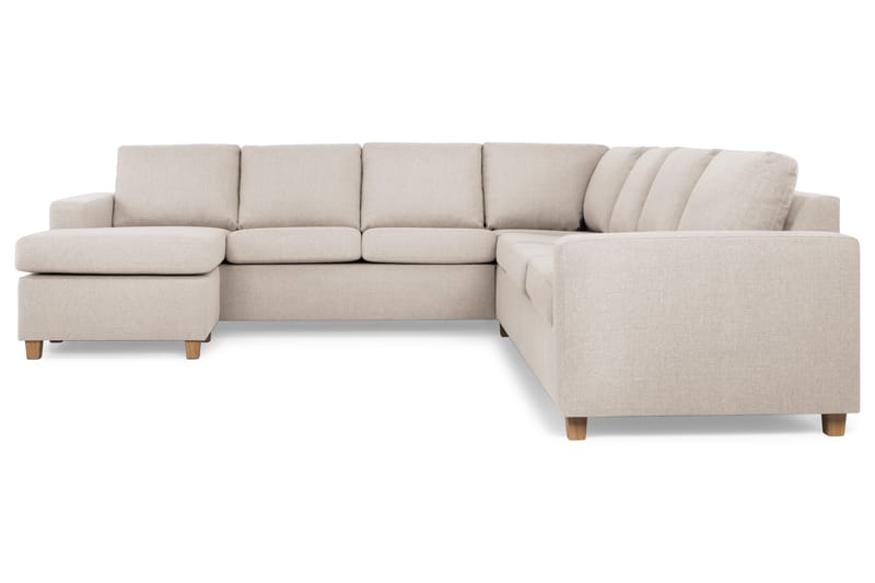 Hjørnesofa Nevada med Divan Large Venstre - Beige - Hjørnesofa med divan - Hjørnesofaer