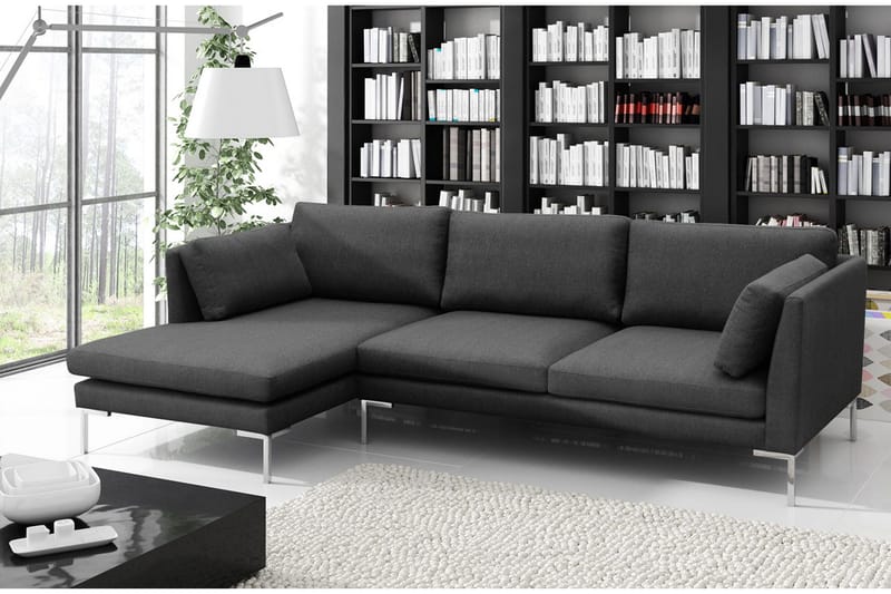 Ocean Divansofa 278x162x86 cm - Mørkegrå - Møbler - Sofaer - Sovesofaer - Sovesofa divan