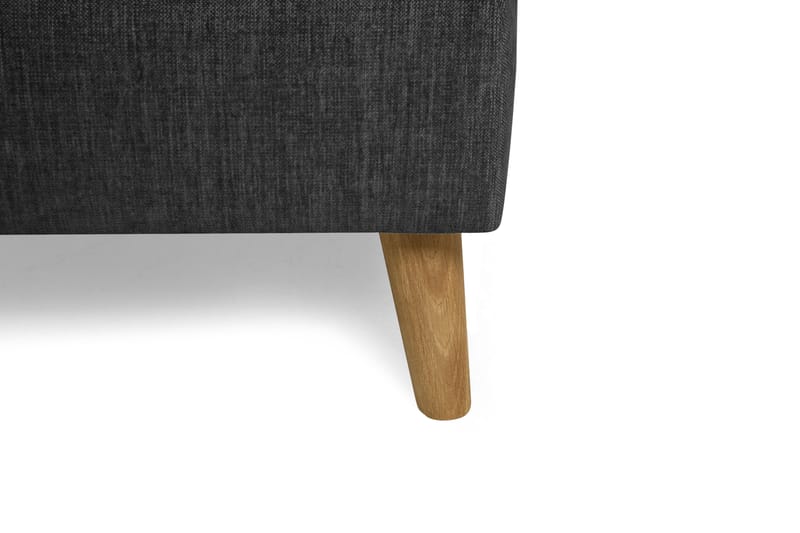 Hjørnesofa Miller med Divan Vendbar Vaskbart Stoff - Mørkgrå - Møbler - Sofaer - Hjørnesofaer - Hjørnesofa med divan