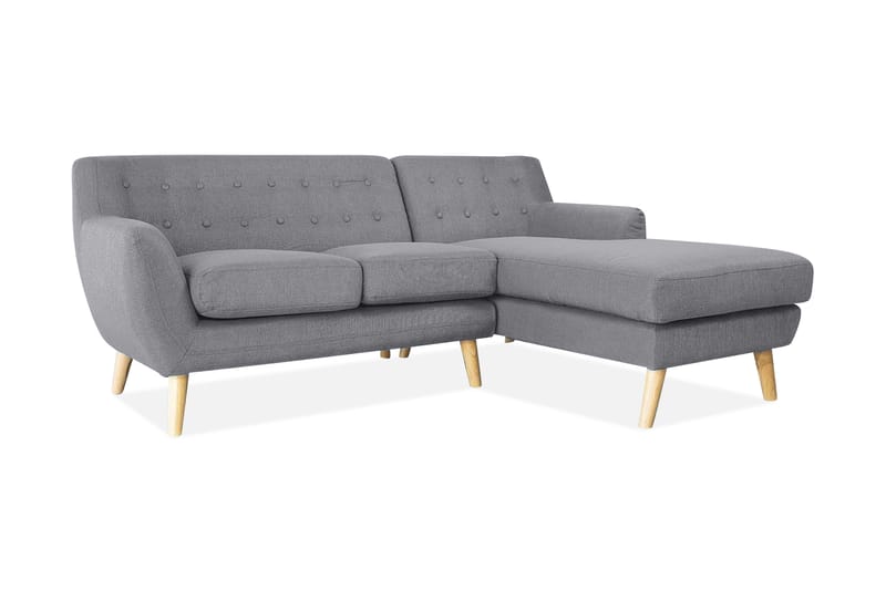 Hjørnesofa Motala 140 cm - Grå - Hjørnesofaer