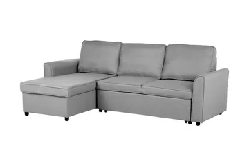 Hjørnesofa Nesna 228 cm - Grå - Møbler - Sofaer - Sovesofaer - Hjørnesovesofa