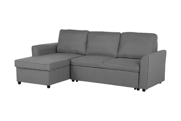 Hjørnesofa Nesna 228 cm - Grå - Møbler - Sofaer - Sovesofaer - Hjørnesovesofa