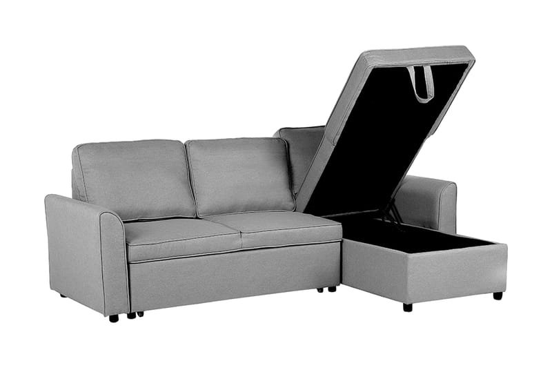 Hjørnesofa Nesna 228 cm - Grå - Møbler - Sofaer - Sovesofaer - Hjørnesovesofa