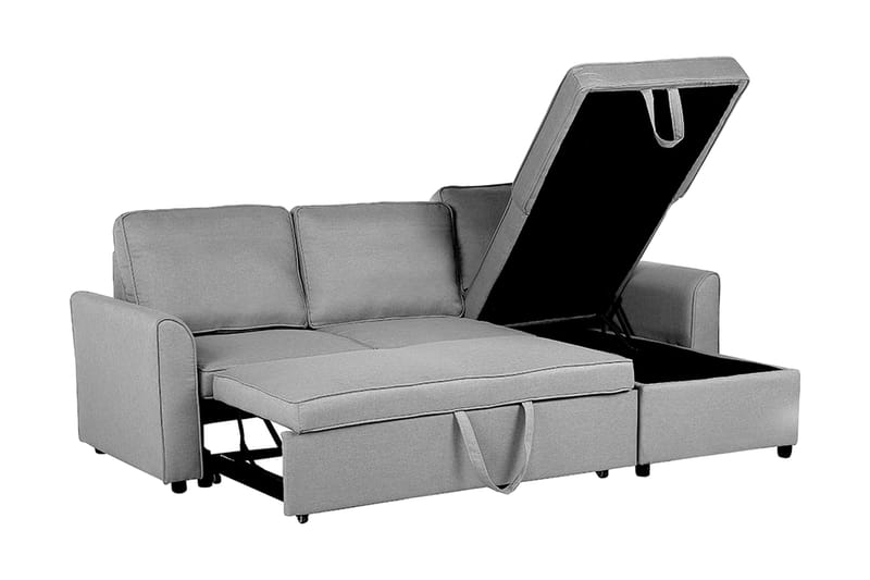 Hjørnesofa Nesna 228 cm - Grå - Møbler - Sofaer - Sovesofaer - Hjørnesovesofa