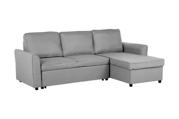 Hjørnesofa Nesna 228 cm - Grå - Møbler - Sofaer - Sovesofaer - Hjørnesovesofa