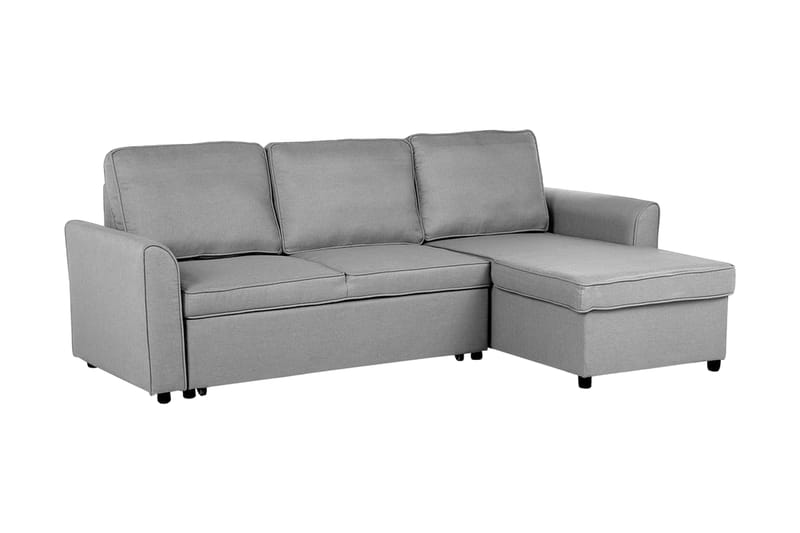 Hjørnesofa Nesna 228 cm - Grå - Møbler - Sofaer - Sovesofaer - Hjørnesovesofa